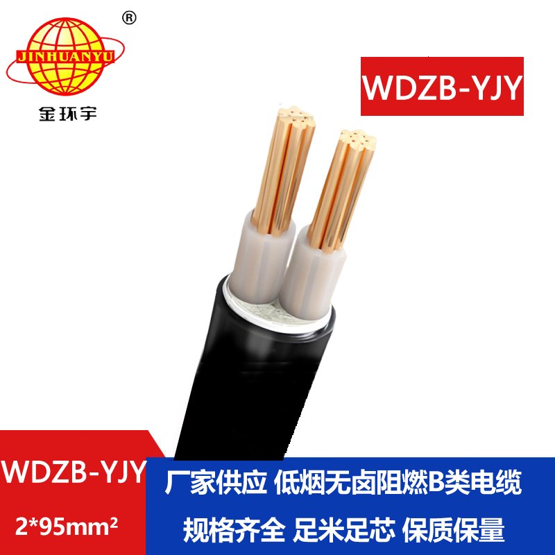 金環(huán)宇電線電纜 WDZB-YJY 2X95平方 深圳低煙無鹵阻